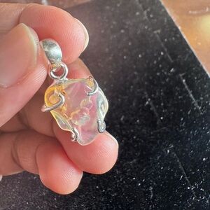 Sterling Silver and Opal Iridescent Pendant